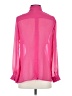 Bisou Bisou 100% Polyester Pink Long Sleeve Blouse Size S - photo 2