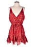 L'Atiste by Amy 100% Polyester Hearts Red Romper Size M - photo 1