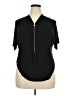Minette Black Short Sleeve Blouse Size 2X (estimated) - photo 1