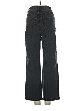 Madewell The Petite Perfect Vintage Wide-Leg Jean in Black Rinse Wash (view 2)