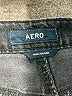 Aero 100% Cotton Black Denim Shorts Size 14 - photo 3
