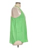 Acrobat 100% Silk Green Sleeveless Silk Top Size L - photo 4