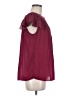 Max Studio 100% Polyester Burgundy Short Sleeve Blouse Size M - photo 4
