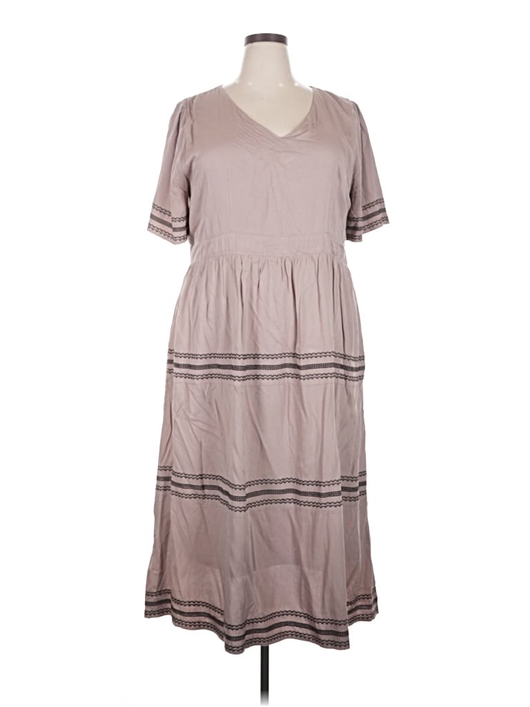 Pre-owned Polagram Casual Dress In Gray