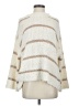 Easel 100% Acrylic Stripes Ivory Poncho Size S - photo 1