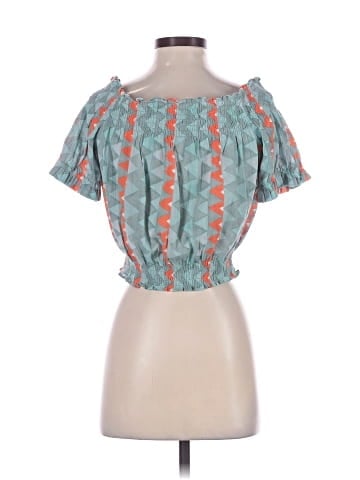 Feathers Short Sleeve Blouse (view 2)