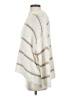 Easel 100% Acrylic Stripes Ivory Poncho Size S - photo 5