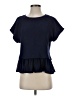 Pilcro Blue Short Sleeve Top Size S - photo 1