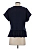 Pilcro Blue Short Sleeve Top Size S - photo 2