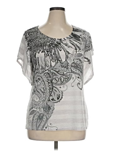 Style&Co Short Sleeve Blouse (view 1)