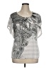 Style&Co Silver Short Sleeve Blouse Size XL - photo 1