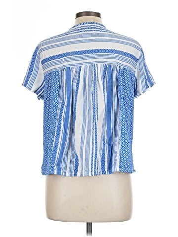 Wrap Short Sleeve Blouse (view 2)