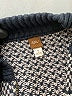 Tea 100% Cotton Argyle Black Cardigan Size M (youth) - photo 3