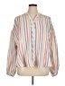 We the Free Stripes Ivory Long Sleeve Blouse Size XL - photo 1