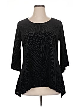 Brittany Black 3/4 Sleeve Blouse