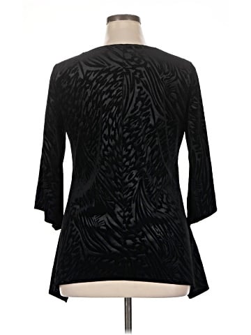 Brittany Black 3/4 Sleeve Blouse (view 2)