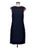 Trina Turk 100% Polyester Argyle Blue Cocktail Dress Size 4 - photo 1