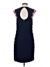 Trina Turk 100% Polyester Argyle Blue Cocktail Dress Size 4 - photo 2