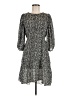 Good Luck Gem 100% Polyester Gray Casual Dress Size M - photo 1
