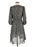 Good Luck Gem 100% Polyester Gray Casual Dress Size M - photo 2