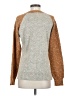 Hem & Thread Metallic Silver Pullover Sweater Size S - photo 2