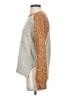 Hem & Thread Metallic Silver Pullover Sweater Size S - photo 5