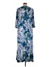 Chico's Paisley Blue Casual Dress Size XL (3) - photo 2