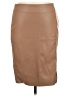 Shein 100% Polyester Solid Tan Faux Leather Skirt Size M - photo 1