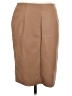 Shein 100% Polyester Solid Tan Faux Leather Skirt Size M - photo 2