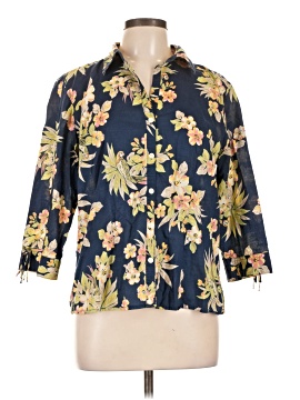 Cappagallo 3/4 Sleeve Button Down Shirt