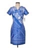 R&M Richards Paisley Blue Casual Dress Size 4 (petite) - photo 1