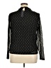 Adrienne Vittadini Polka Dots Black Long Sleeve Blouse Size XL - photo 2
