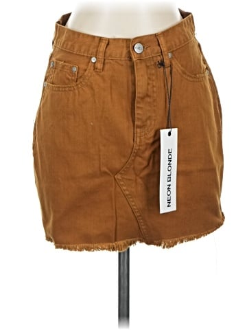 NEON BLONDE Denim Skirt (view 1)