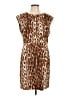 MICHAEL Michael Kors Animal Print Brown Casual Dress Size 12 - photo 1