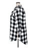 Cato 100% Rayon Checkered-gingham Black Long Sleeve Button-Down Shirt Size 22 - 24 - photo 5