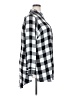 Cato 100% Rayon Checkered-gingham Black Long Sleeve Button-Down Shirt Size 22 - 24 - photo 4
