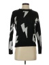 Love By Design 100% Acrylic Chevron-herringbone Black Pullover Sweater Size S - photo 1