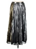 Siste's Metallic Silver Formal Skirt Size M - photo 1