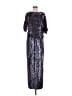 Tibi 100% Silk Silver Purple Cocktail Dress Size 6 - photo 1