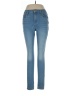 Express Solid Blue Jeans Size 10 - photo 1