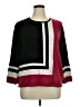 Alfred Dunner Color Block Red Pullover Sweater Size XL - photo 1