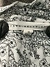 Jane and Delancey 100% Rayon Paisley Silver Black Short Sleeve Blouse Size M - photo 6