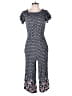 Xhilaration 100% Rayon Hearts Blue Jumpsuit Size S - photo 1