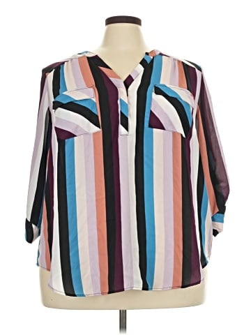 Torrid 3/4 Sleeve Blouse (view 1)