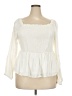 Torrid Ivory 3/4 Sleeve Blouse Size 2X Plus (2) - photo 1