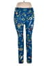 Lularoe Print Blue Leggings Size 1X (Tall & Curvy) - photo 1