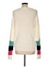 No Comment Color Block Ivory Pullover Sweater Size L - photo 2