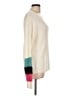 No Comment Color Block Ivory Pullover Sweater Size L - photo 4