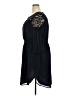 Ann Taylor LOFT 100% Polyester Solid Black Casual Dress Size XXL - photo 5