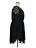 Ann Taylor LOFT 100% Polyester Solid Black Casual Dress Size XXL - photo 4
